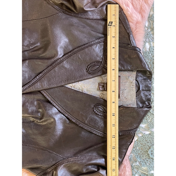 Women's Danier Leather Jacket XS Brown - Picture 11 of 12
